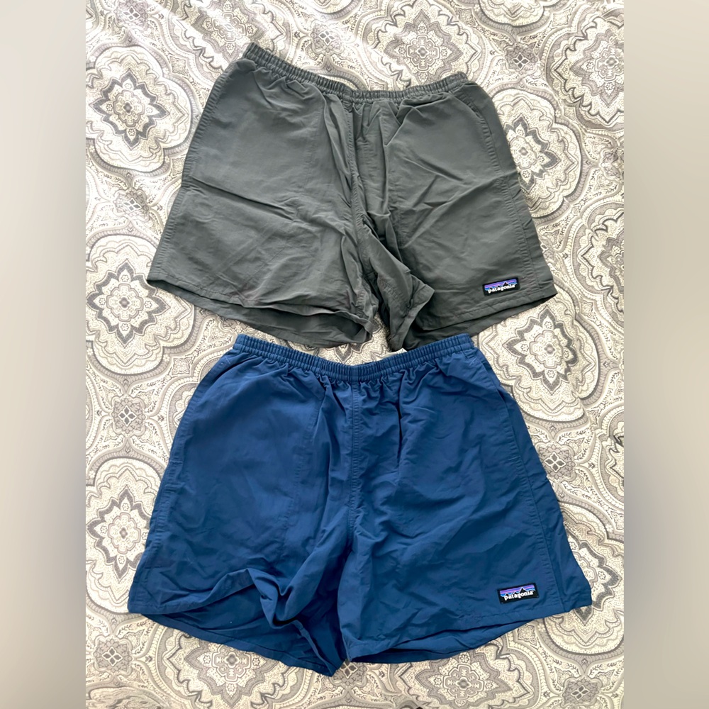 Two Pairs Patagonia Baggies (5 Inch Inseam)